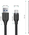 AUKEY ES Braided Nylon Sync & Charge USB-A To USB-C cable 0.9m CD30- Black
