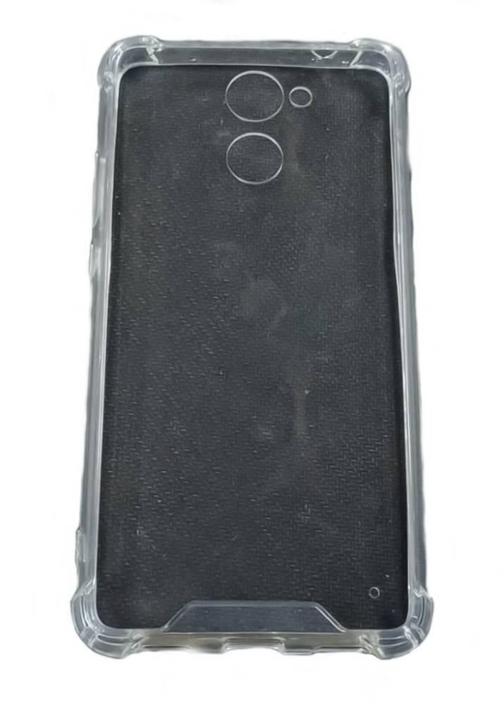 Anti - Shock Back Cover For  Huawei Y7 Prime . Clear