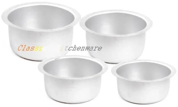 Kitchenware 4 Pcs Set Of Stainless Aluminium Sufuria
