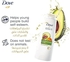 Dove Strengthening Ritual Avocado Shampoo 400ml + and Calendula Extract Conditioner 350ml Body Wash 250ml