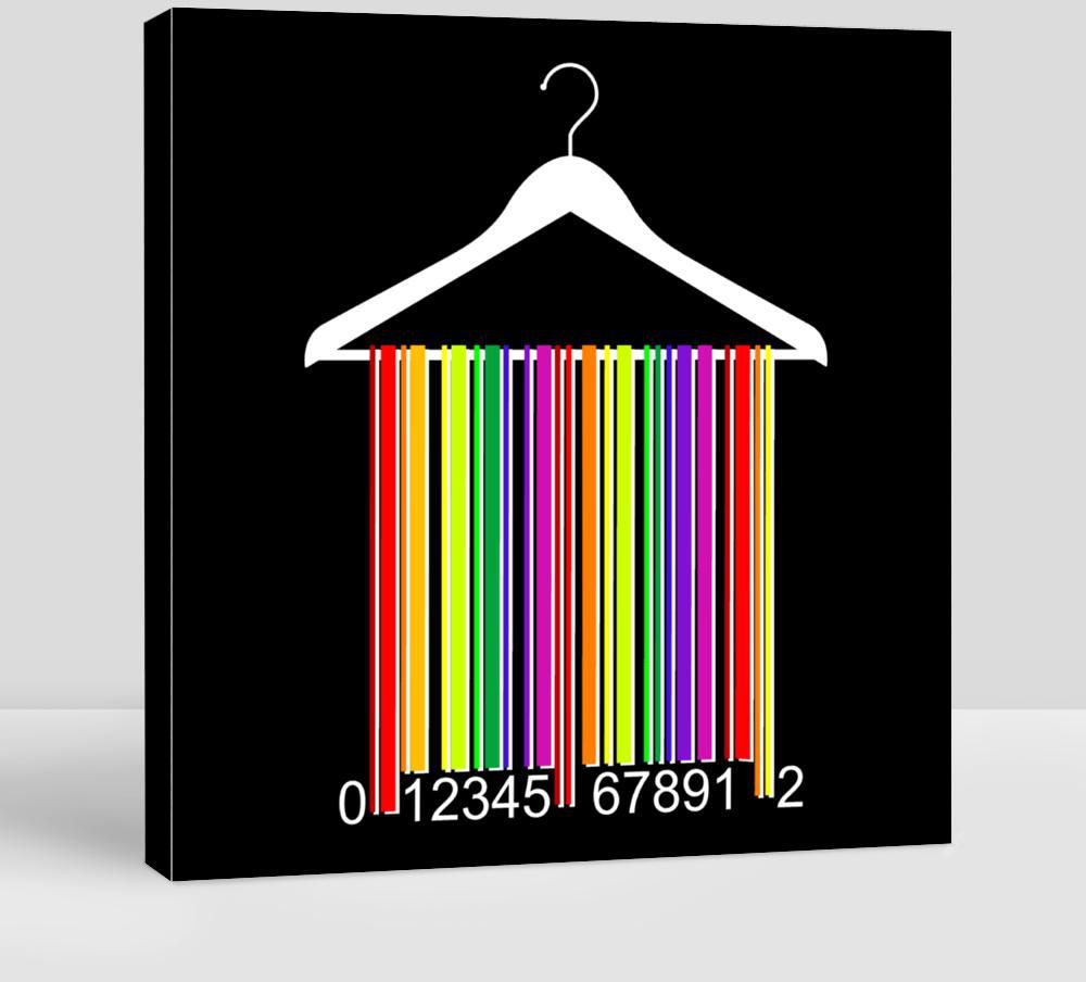 Colorful Bar Code Clothes Hanger