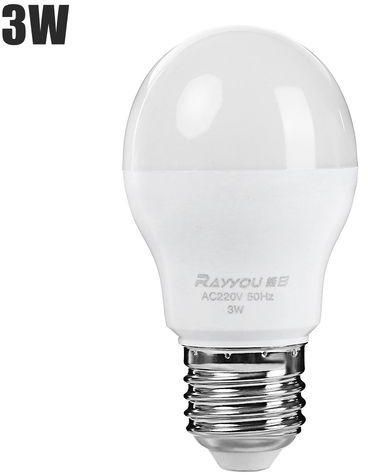 Generic 3W 250LM LEDLight Energy Saving Globe Shaped Bulb E27 - Cool White