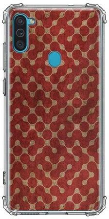 Protective Case Cover for Samsung Galaxy M11/A11 Red/Brown