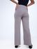 Anika Full Length Ribbed Pants with Drawstring Waist - Dark Grey