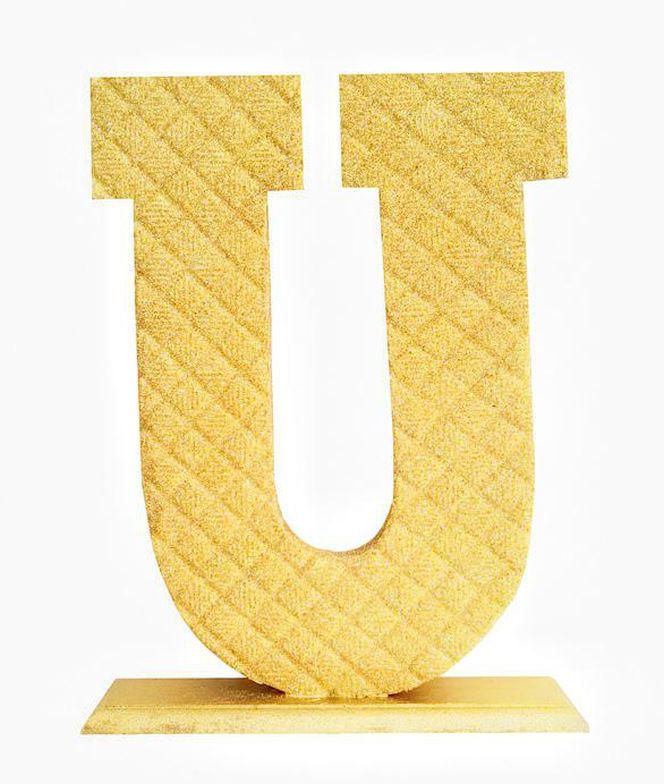 Memories Maker Decoration Letter "U" - Gold