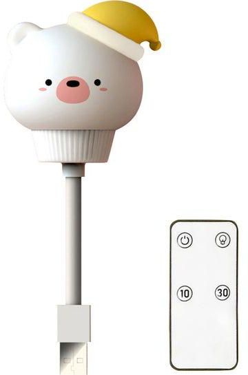 USB Rechargeable Mini Cute LED Night Light With Remote Yellow