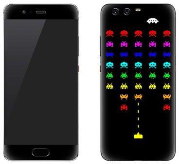 Vinyl Skin Decal For Huawei P10 Plus Space Invader