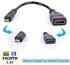 ChenYang Micro HDMI Male to HDMI Female Adapter Short Cable 10cm for XOOM Droid X