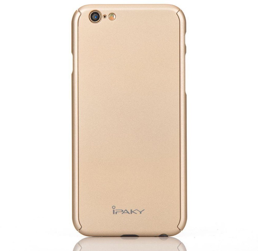 iPhone 6/6s Plus - iPaky 360 Full Protection Cover with Glass Screen Protector – Gold