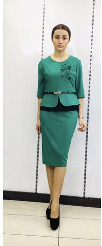 Fashion Turkey Skirt Suit Green with detail
