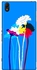 Stylizedd Sony Xperia Z5 Slim Snap case cover Matte Finish - Bleeding Flowers - Blue
