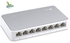 TP-Link 8 Port 10/100Mbps Fast Ethernet Switch | Desktop Ethernet Splitter | Ethernet Hub | Plug and Play | Fanless Quiet | Desktop Design | Green Technology | Unmanaged (TL-SF1008D), White
