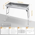 Uten Barbecue Grill Stainless Steel BBQ Charcoal Grill Smoker Barbecue Folding Portable for Outdoor Cooking Camping Hiking Picnics Backpacking Large