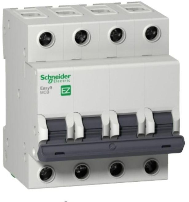 Schneider Easy9 miniature circuit breaker- 4P - 32 A - C curve - 6kA - 400 V