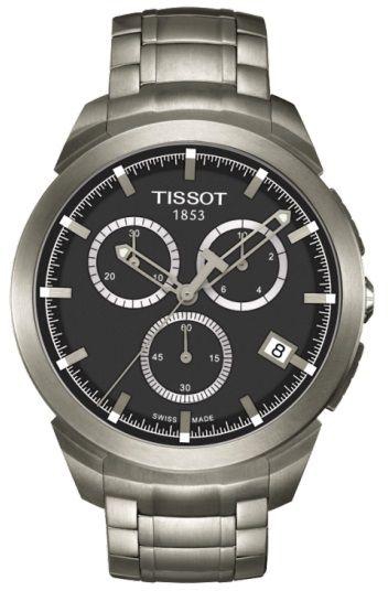 Tissot T Sport Men's Anthracite Dial Titanium Band Chronograph Watch - T069.417.44.061.00