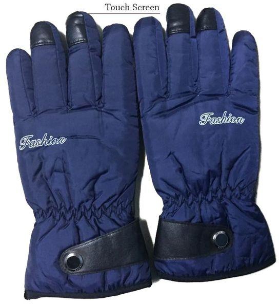 Generic Waterproof Anti-slip Thermal Touch screen Gloves - Darke Blue