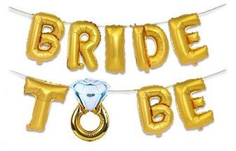 "بالون من القصدير على شكل حرف "Bride To Be" 16بوصة
