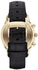 Emporio Armani AR1892 Leather Watch - Black