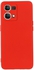 Oppo Reno 7 (4G) Silicone Case Soft Liquid Silicone Cover & Soft Microfiber- Red