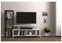 Modern Multi TV Unit White And Black 30x100x130cm