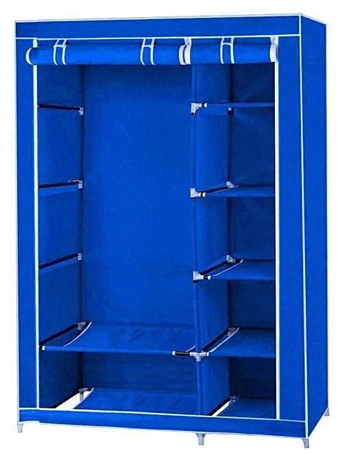 Generic Mobile Wardrobe Closet-(Blue)