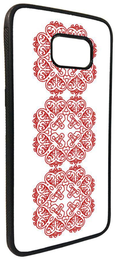 Protective Case Cover For Samsung Galaxy S8 Vertical Decorative Drawings - Red