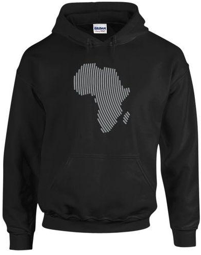 Mavazi Afrique Africa Fingerprint Hoodie - Black