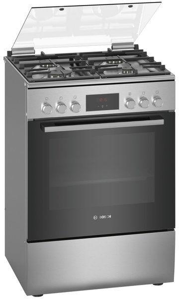 Bosch 4 Gas Cooker | 60 cm Stainless Steel | Electric Oven | HXQ38AE50M