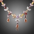 Multicolour Stellux Austrian Crystal Water Drop Necklace Earrings Set
