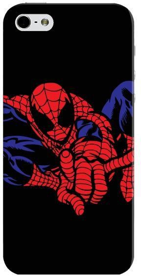 Stylizedd Premium Slim Snap Case Cover Matte Finish for Apple iPhone SE / 5 / 5S - Spidey in Air