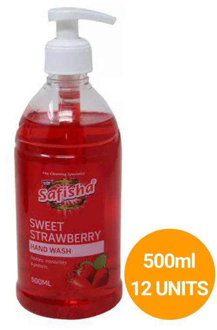 Safisha Hand Wash Strawberry 500ml - Pack Of 12