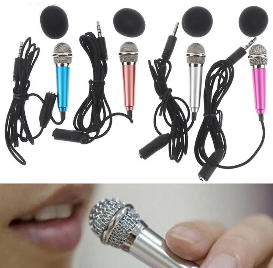Handheld Mic Portable Mini 3.5mm Stereo Mic Audio Microphone For The Mobile Phone Accessories 4 COLORS