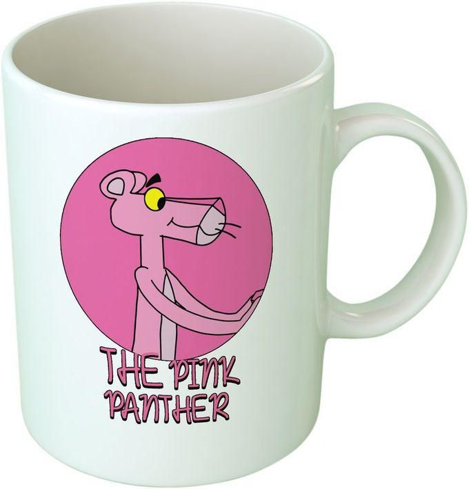 The Pink Panther Ceramic Mug - White/Pink