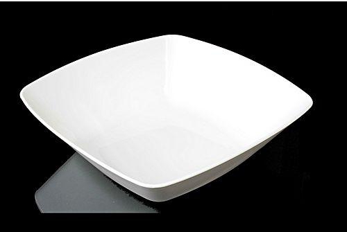 Eco Plast Large Square Bowl - 24x24 cm - Ivory