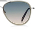 نظارة شمسية بإطار آفياتور - مقاس العدسة: 57 مم للنساء