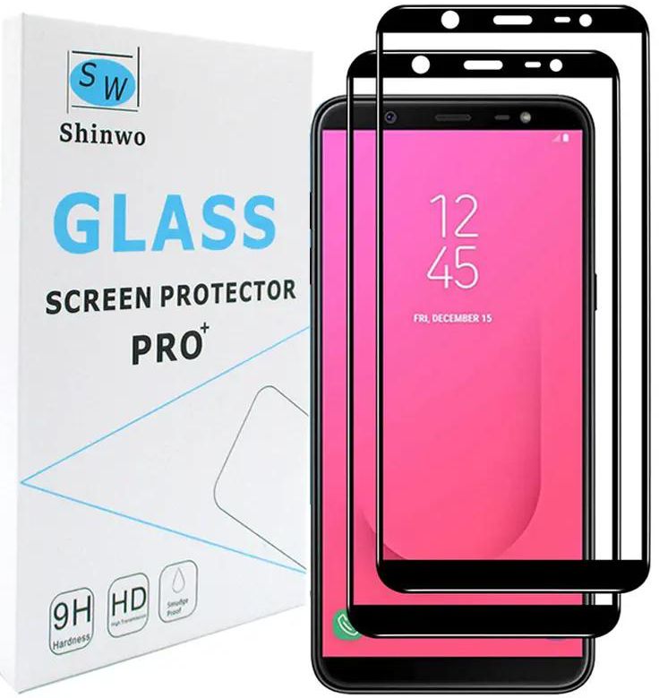 [2-Pack]-Samsung Galaxy J8 2018 [Full Coverage Tempered Glass] Screen Protector