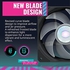 Cooler Master SickleFlow 120 V2 RGB Square Frame Fan, 4-Pin Customizable LEDs, Air Balance Curve Blade, Sealed Bearing, 120mm PWM Control for Computer Case & Liquid Radiator