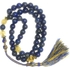 Prayer Beads 45 Natural Lapis Lazuli And Citrine Gemstones 18K Gold Plated Accessories Wealth And Abundance
