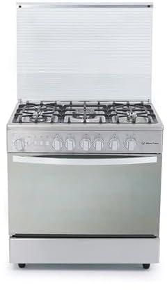 WPGC9060XFSAM - Stainless Steel Gas Cooker With Grill & Fan - 90 * 60 - full saftey - mirror oven door - 5 Burners