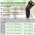 Beister 1 Pair Compression Leg Sleeves with Elastic Straps for Men & Women, Extra Long Leg Braces Knee Sleeve for Basketball, Football, Knee Pain, Working Out, Joint Pain, Arthritis, Running, ACL
