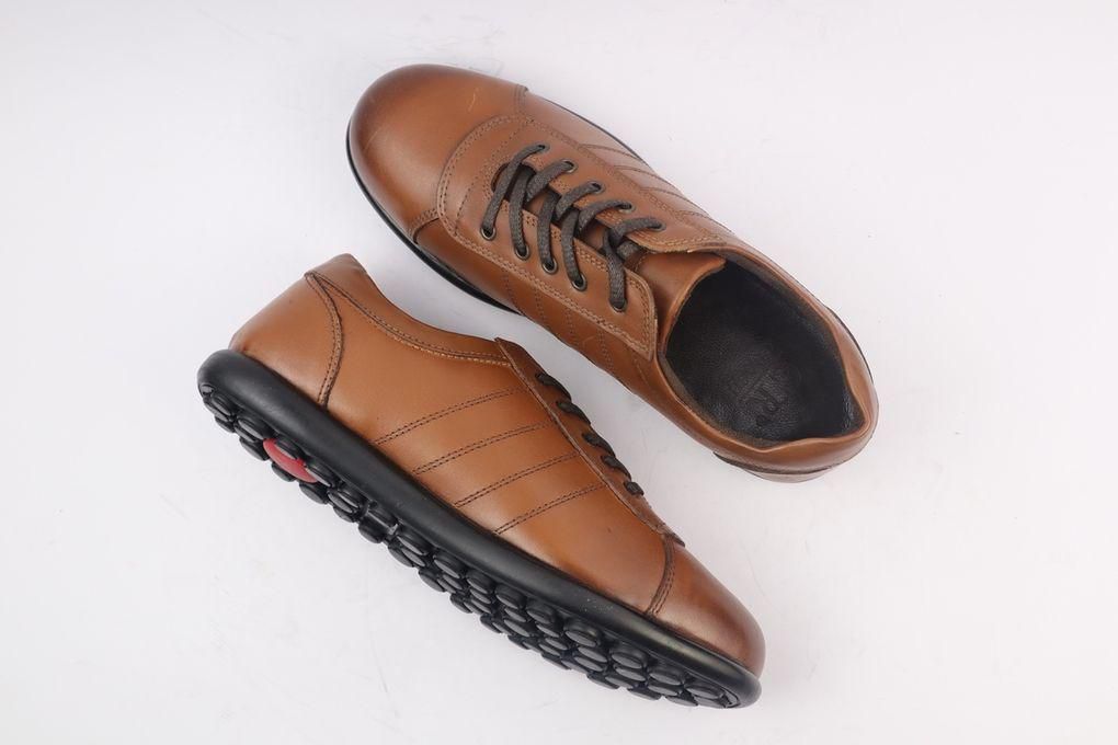 Crash Casual Genuine Leather Shoes For Men - Tan