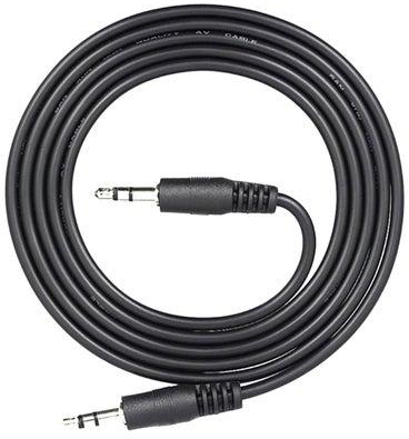 Male To Male Aux Cable Black