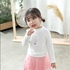 Girls Top Long Sleeve Cute Rabbit Printed For 2-8Y - 6 Sizes (Pink - White)