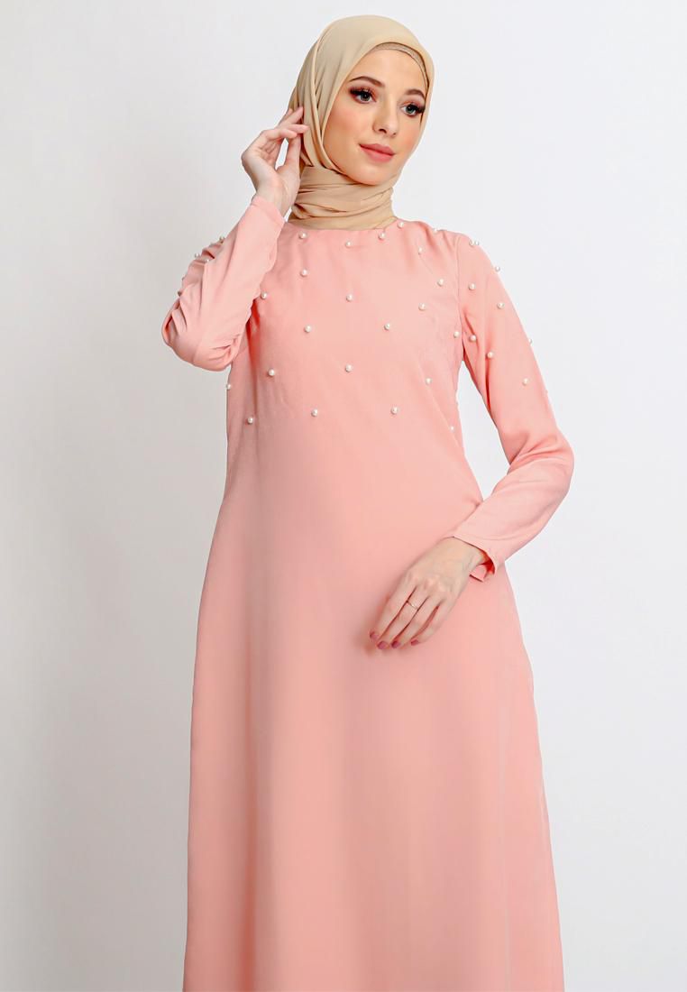 Maxi Dress By Gobindpal Azzar Aboli - 4 Sizes (Pink)