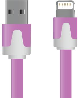 MYCANDY PREMIUM USB FLAT LTNG CBL PNK-WHT