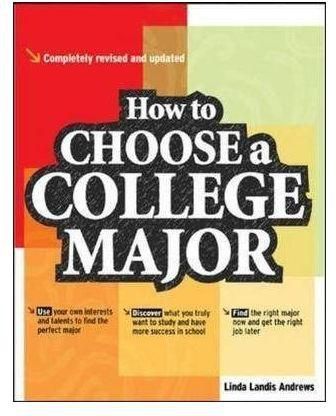 How To Choose A College Major Book