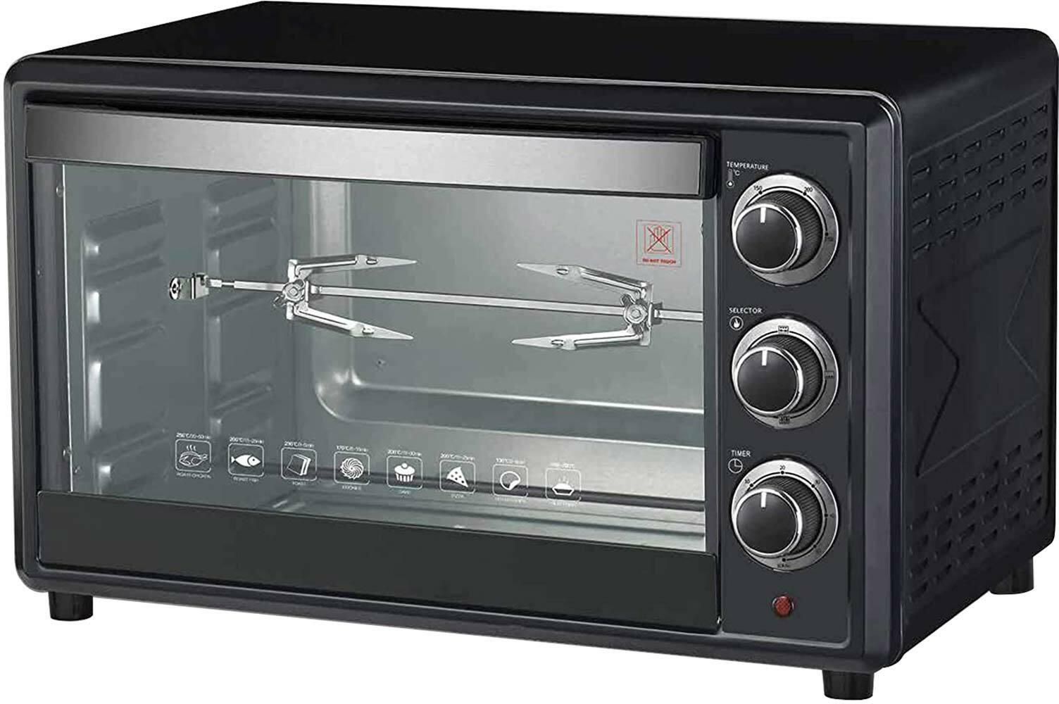 ATC electric oven double glass 45 L - black