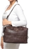 Zeneve London S222 Exotic Looped Satchel Bag For Women - Brown