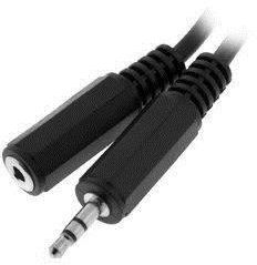 Switch2com Audio 3.5mm (M) to 3.5mm (F) Extension 3.5mm-Ext (Black)