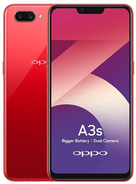 Oppo A3s - موبايل ثنائي الشريحة 6.2 بوصة 32 جيجا بايت - أحمر